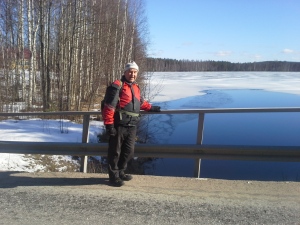 Markku Hirvonen Kanavan sillalla 25.3.2015